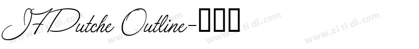 JFDutche Outline字体转换